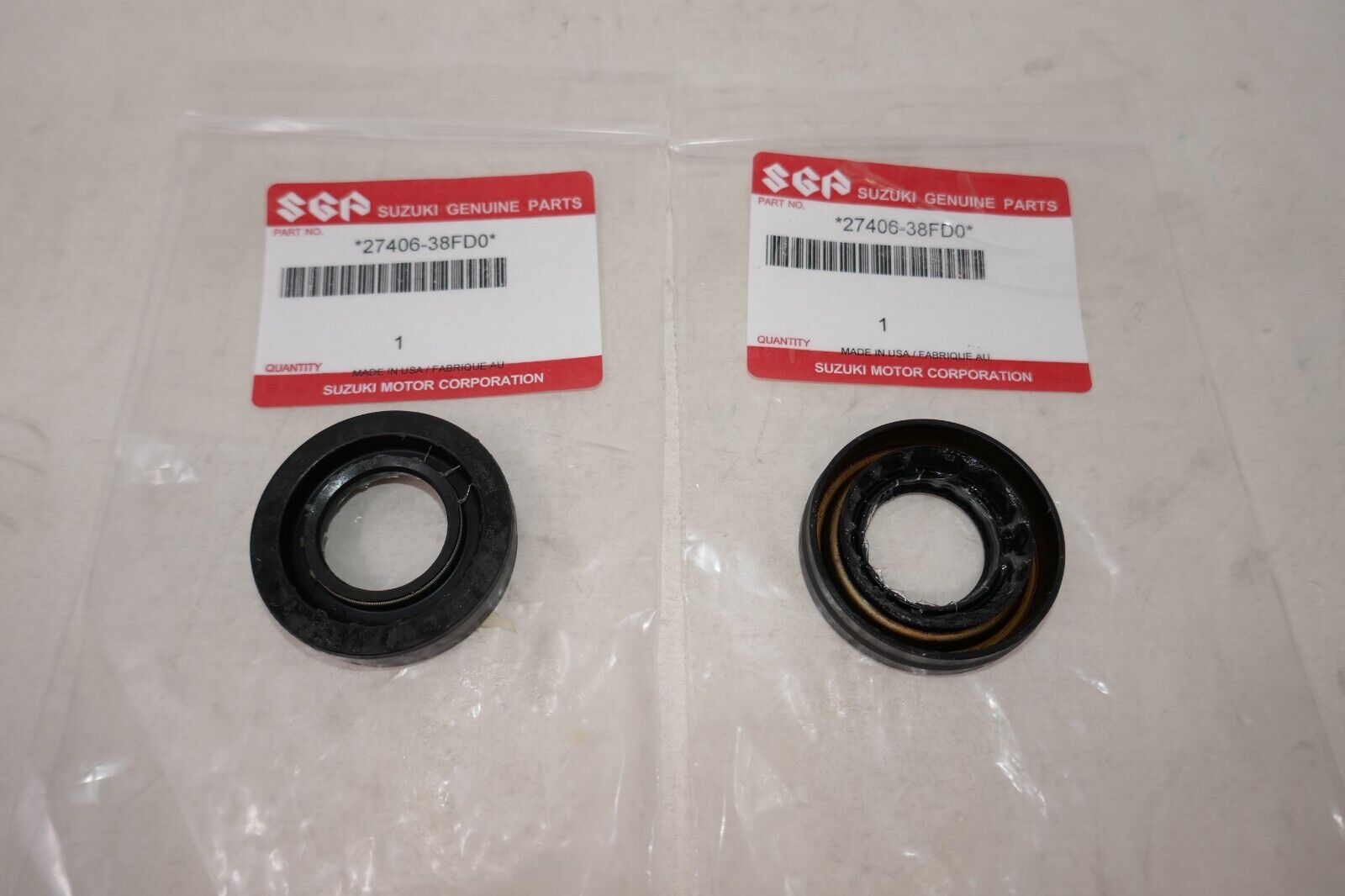 OEM Suzuki Front Diff Oil Seal x2 27406-38FD0 LTA -F400 LTA OEM Suzuki Front Diff Oil Seal x2 27406-38FD0 LTA -F400 LTA