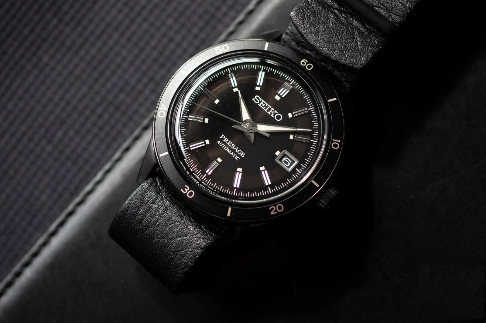 Pre-owned Seiko Presage Srph95j1 Style 60's Black Dial Analog Automatic Men's Dress Watch