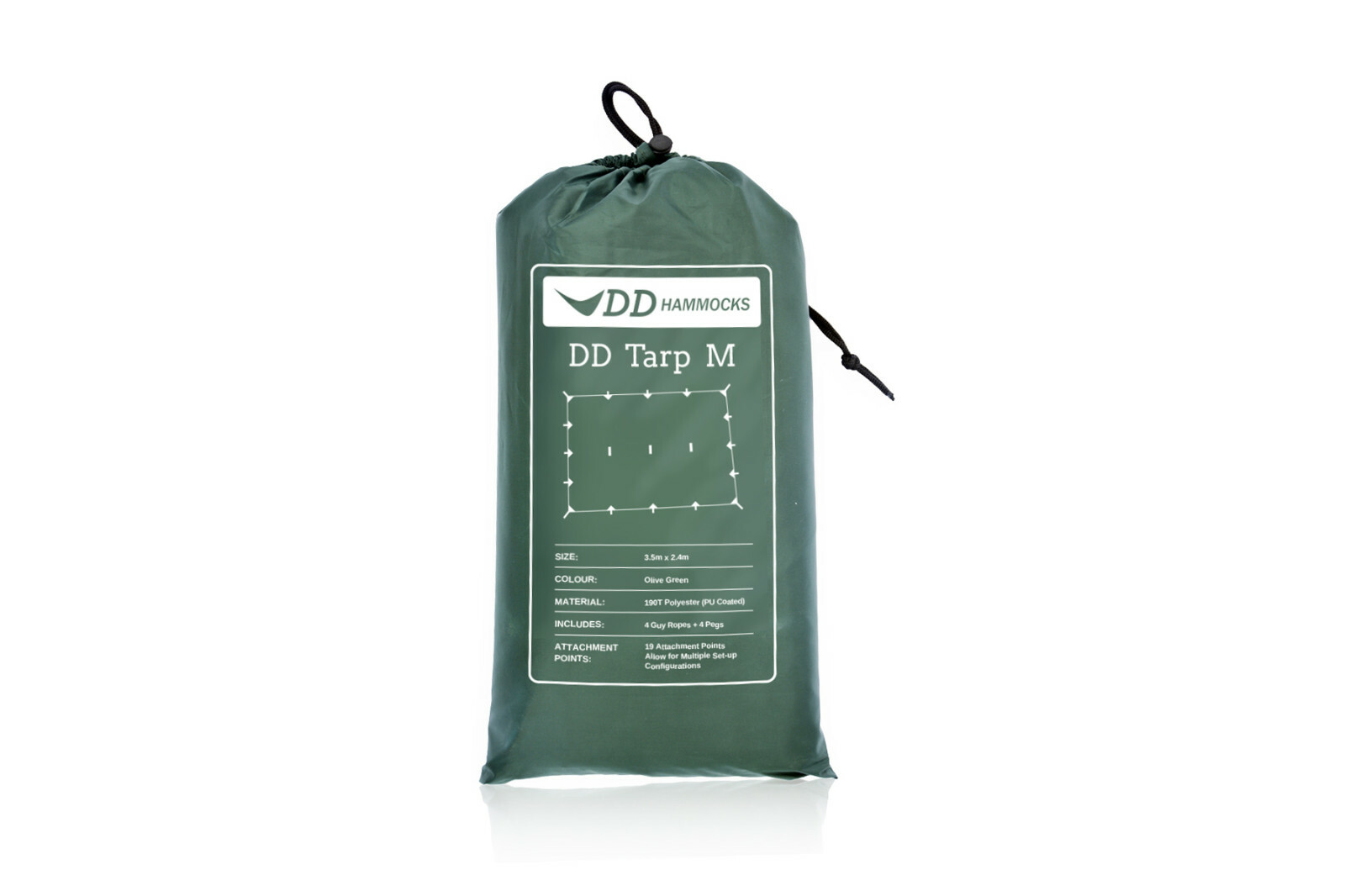 DD Hammocks - DD Tarp M: 3.5m x 2.4m Waterproof Rectangular