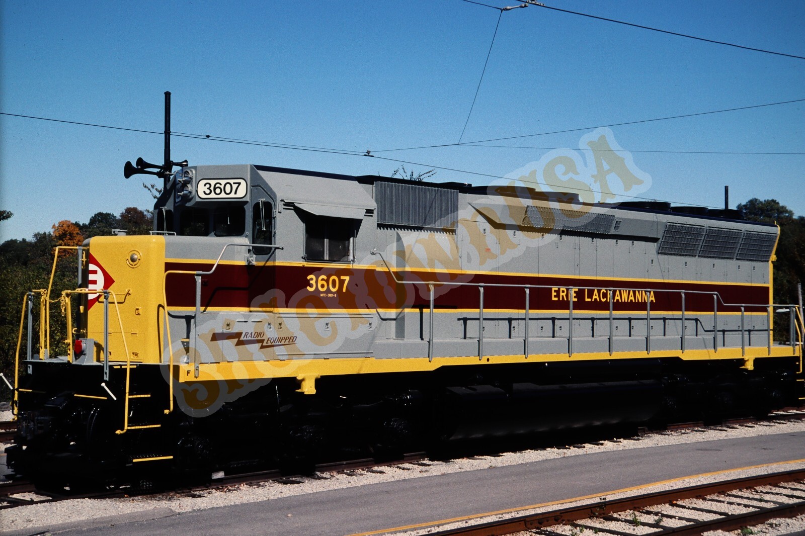 Vtg 2004 Train Slide 3607 Erie Lackawanna Engine St. Louis