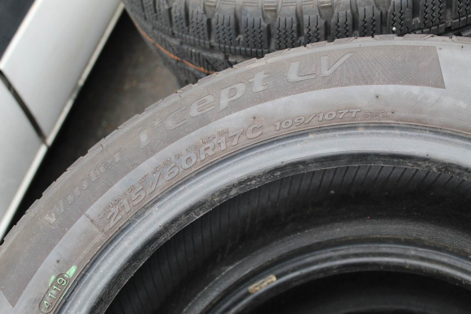 215 60 17C Hankook, Winter, M+S, 109/107T, x2 A Pair 8.0mm (F1_tyres) L3138