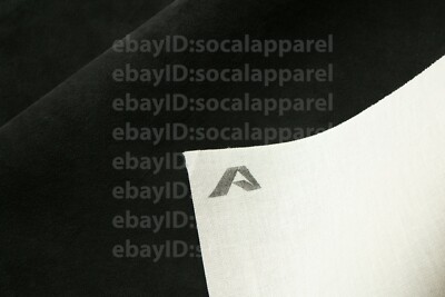  ALCANTARA  DEEP BLACK Made in Italy 1/2 YARD  18'' x 56'' wide with BACKING