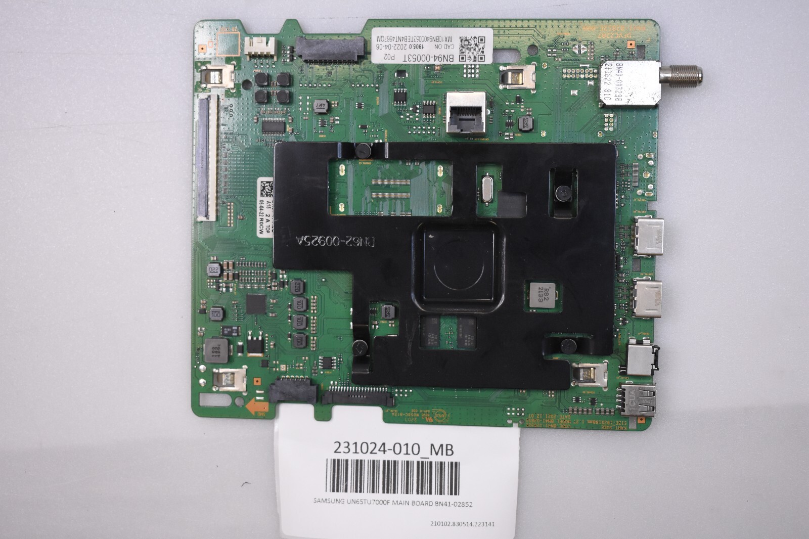SAMSUNG UN65TU7000F MAIN BOARD BN41-02852 | eBay