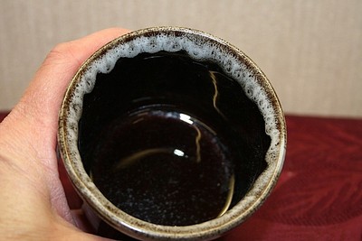 2~Brown Drip Glazed Red Ware Ovenproof Custard/Onion Soup Cups Japan 2 1/2