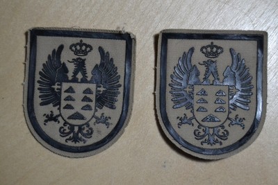 Lote de 2 Parches Militares Aguila Negra - Epoca Franco