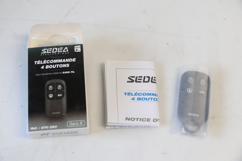Neuf : Telecommande Pour Alarme Gamme S5 & S9 Sedea  A 4 Boutons Type 570280