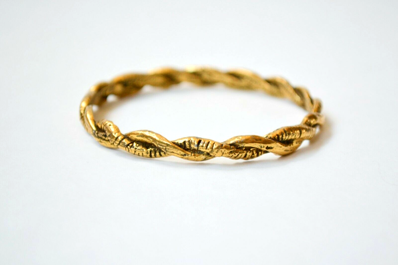 Vintage Lester Green artisan-made twisted bangle bracelet