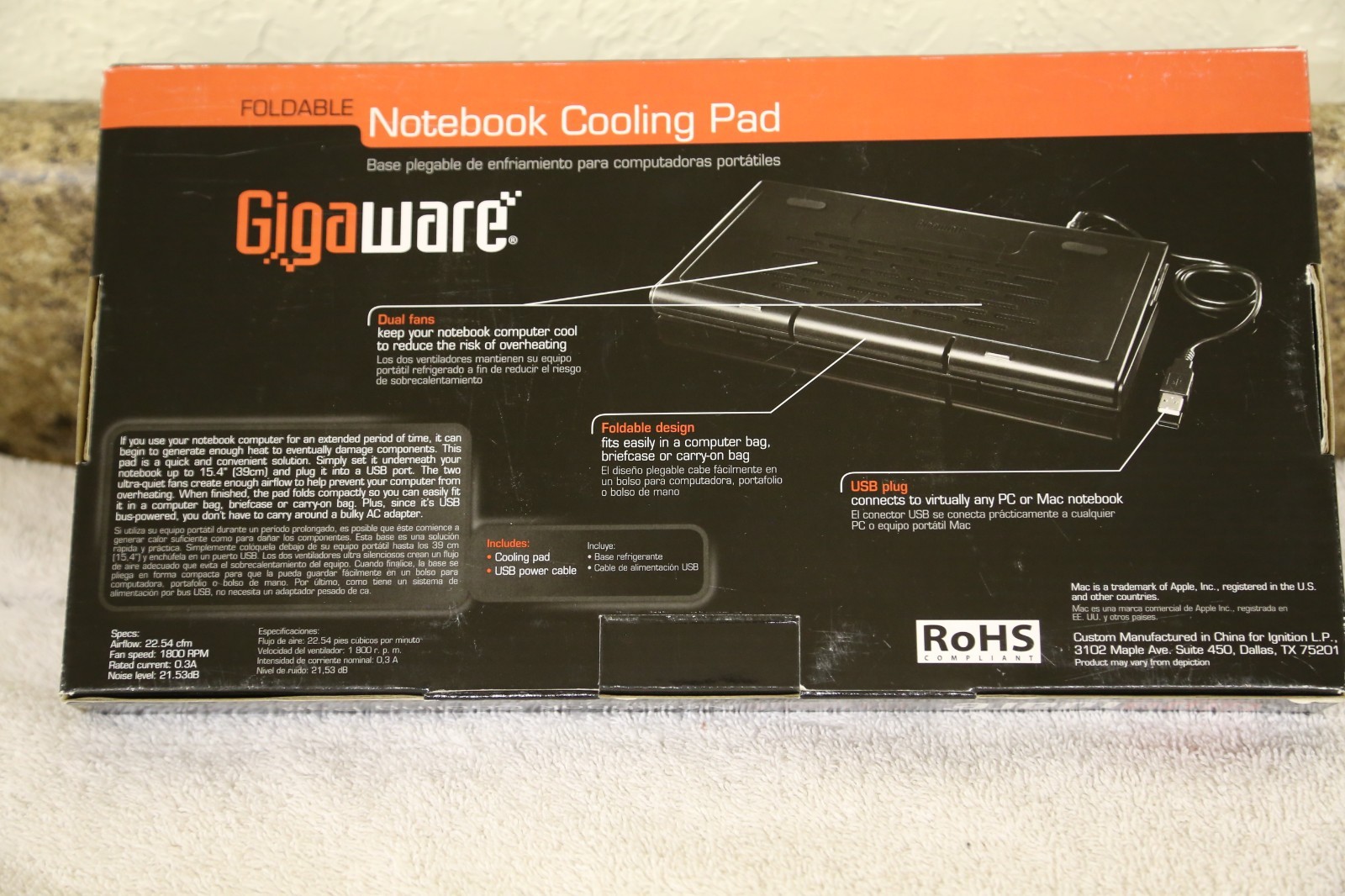 LAPTOP COOLING PAD (foldable)