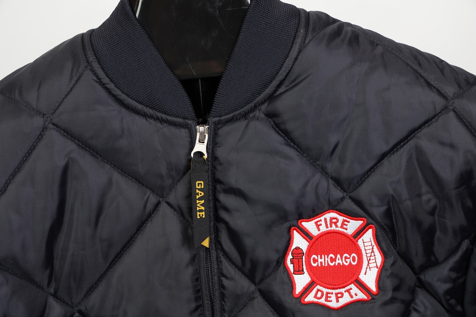 ジャケット・アウター Italy Fireman short jacket fade bk 80's] Italian Vintage Fireman Type jacket size