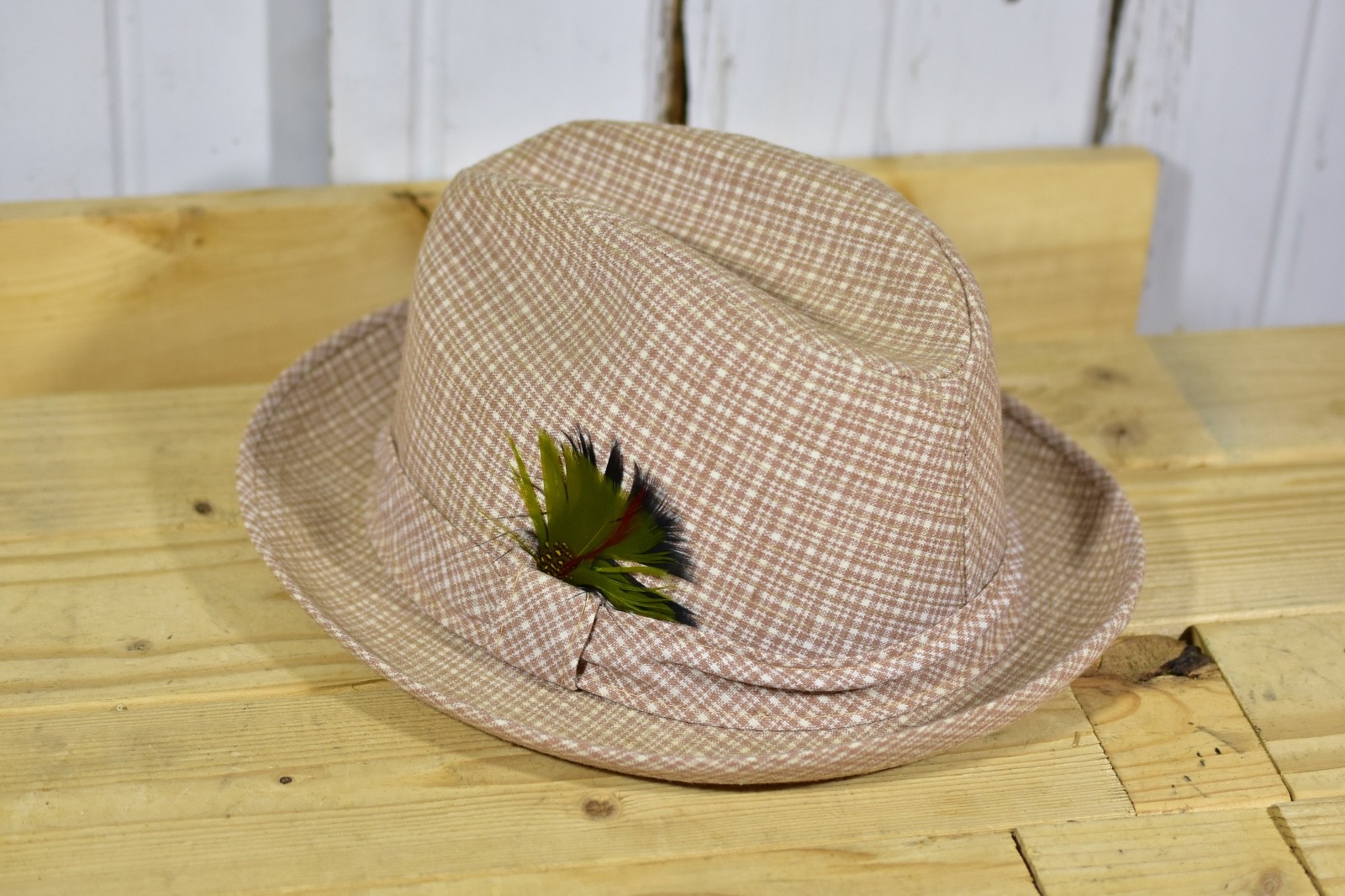 VINTAGE HAT FEDORA JA MILLER CO MNPLS MN MINNEAPOLIS FEATHER