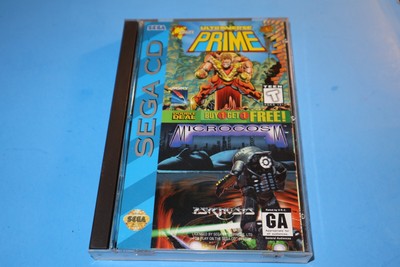 ULTRAVERSE PRIME & MICROCOSM SEGA CD DOUBLE PACK COMPLETE AND TESTED!
