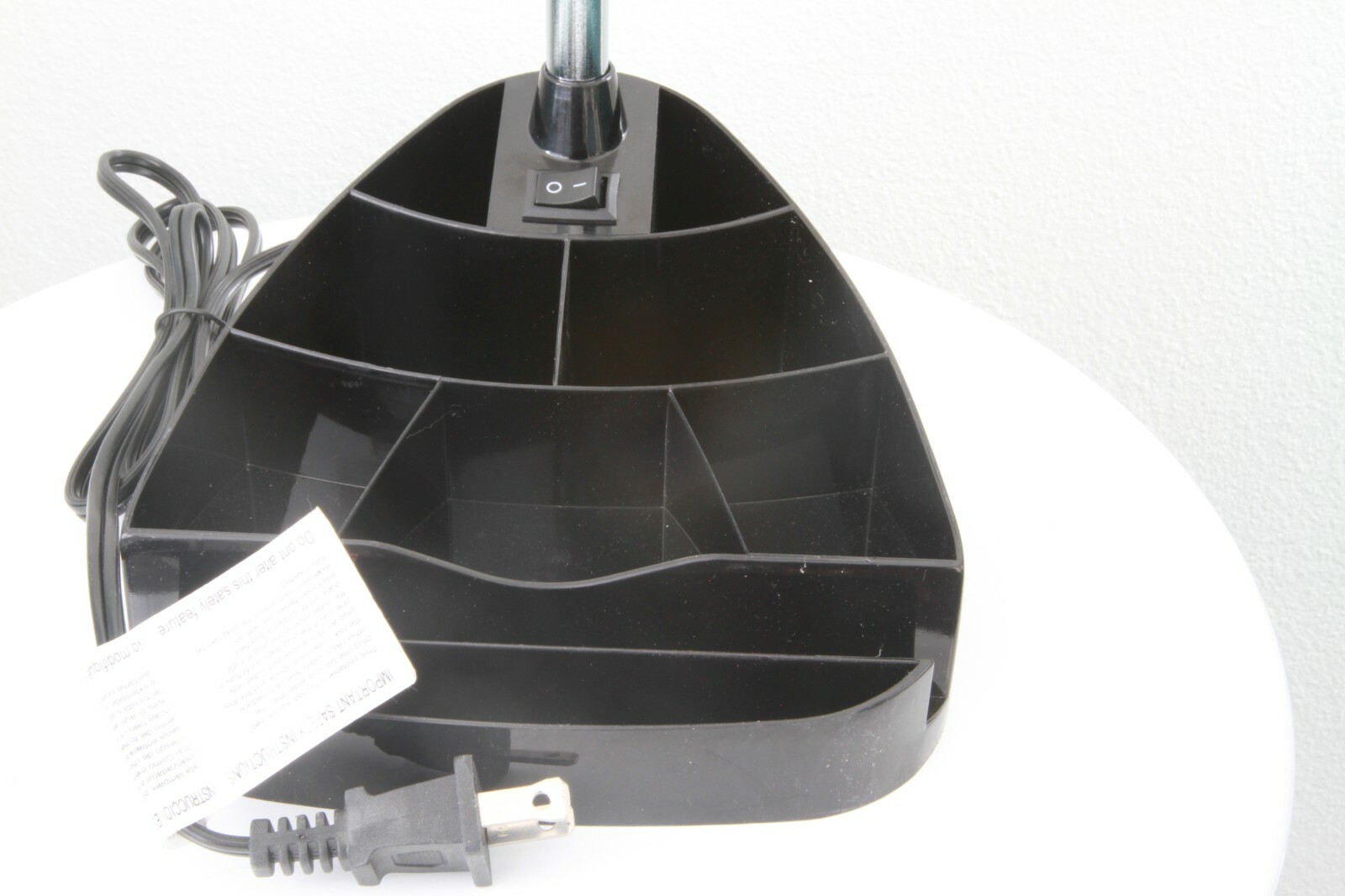 Limelights Gooseneck Organizer Desk Lamp with iPad Stand or Book Holder, Black