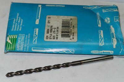 12 GREENFIELD Letter G Parabolic Taper Length TiCN Coated Drill 120WLPN 50024 US
