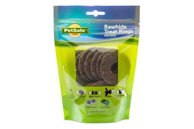 PetSafe Busy Buddy Natural Rawhide Ring Treats Dog Toy Refil