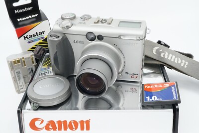 CANON POWERSHOT G3 4.0MP DIGITAL CAMERA **1.0GB CF CARD-TECH CHECKED**