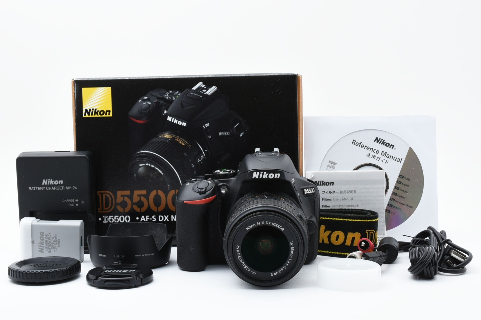 Nikon D5500 / AF-S DX 18-55mm VR II lens kit [Mint in BOX Nikon D5500 / AF-S DX 18-55mm VR II lens kit [Mint in BOX