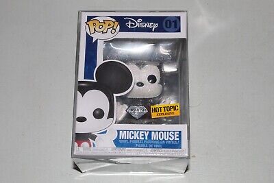 Funko Pop Disney Mickey Mouse 01 Diamond Collection Glitter Hot Topic Exclusive