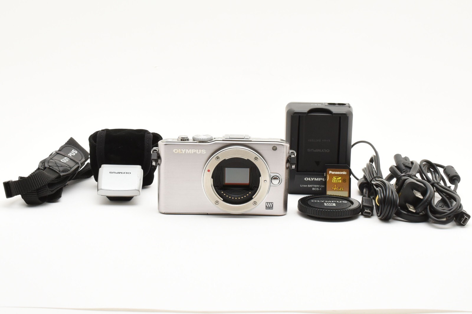 Exc Olympus Pen Lite E-PL3 Digital Camera Body Shutter