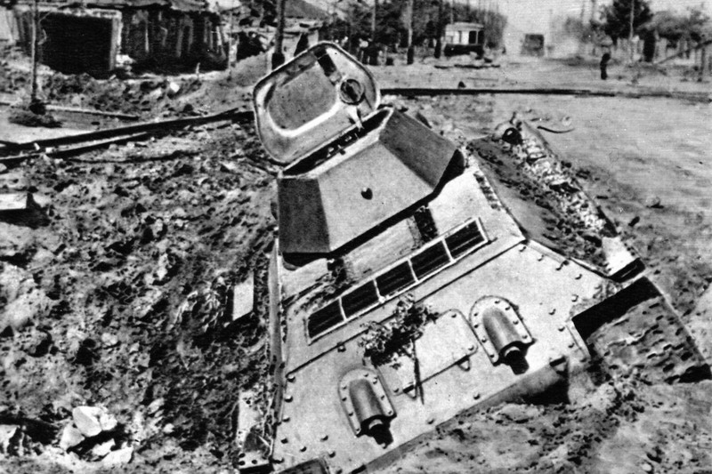 Ww2 - BlindÃ© Allemand Hors Service Ã  Voronej (Urss)