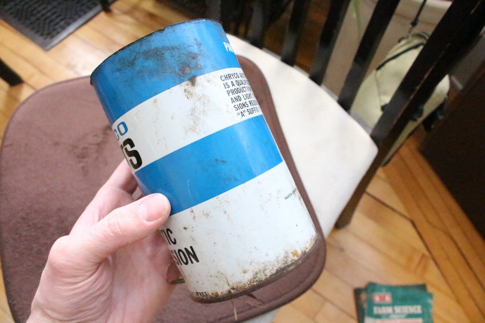 Vintage Chrysler Chryco Parts 1 Quart Metal Oil Can Advertising ATF Car Truck