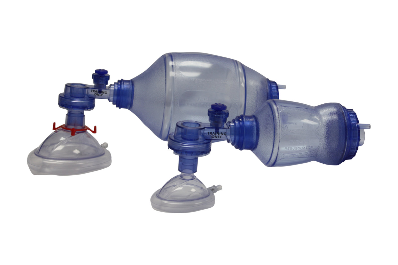 CPR Training Bag Valve Mask (BVM) Adult/Child and Infant/Neonate In Mesh Bag eBay