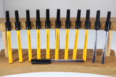 Brand New Steadtler Stick Fine & Medium Ballpoint Pens x 11