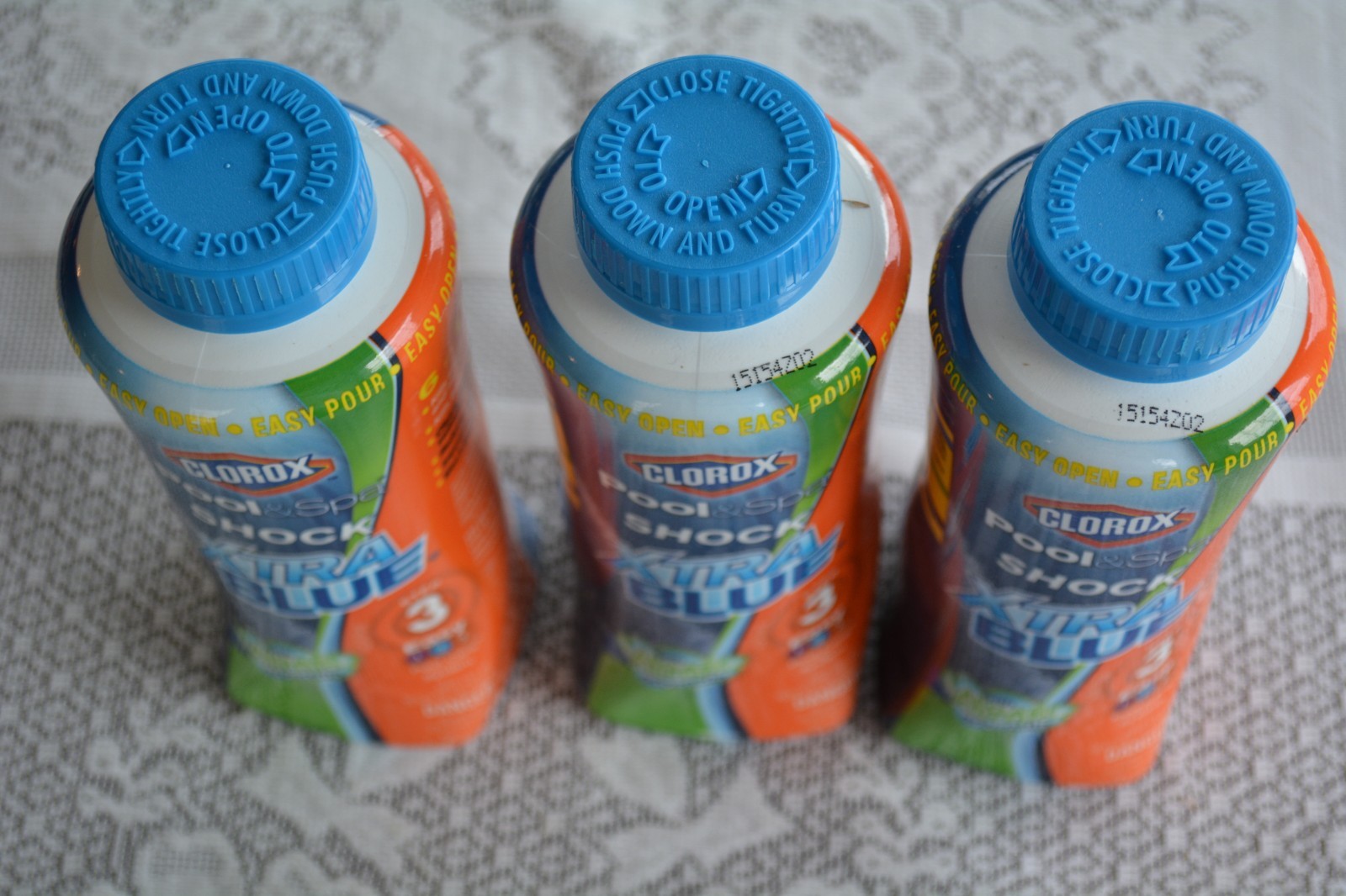 LOT Clorox Pool & Spa Xtra Blue Shock Step 3 1lb Bottles NEW Algae Killing