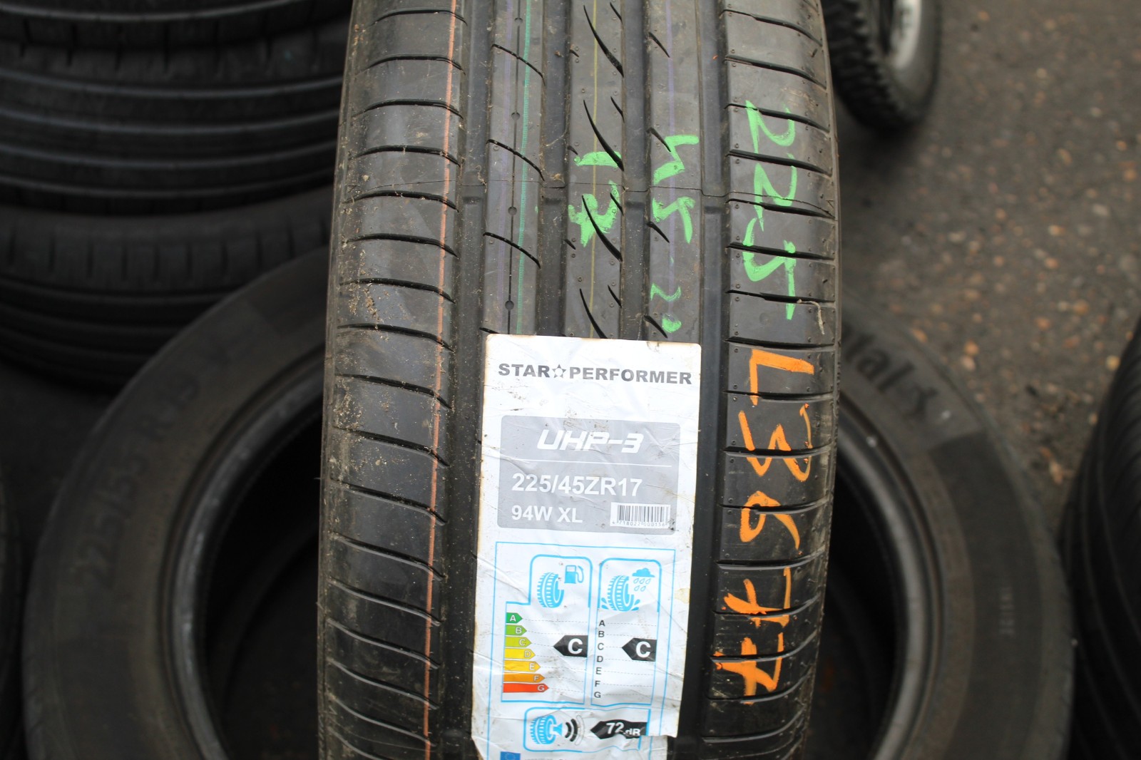 New 225 45 17 Star Performer, TNG UHP, XL, 94W, x1 Single Tyre (F1_tyres) L3677