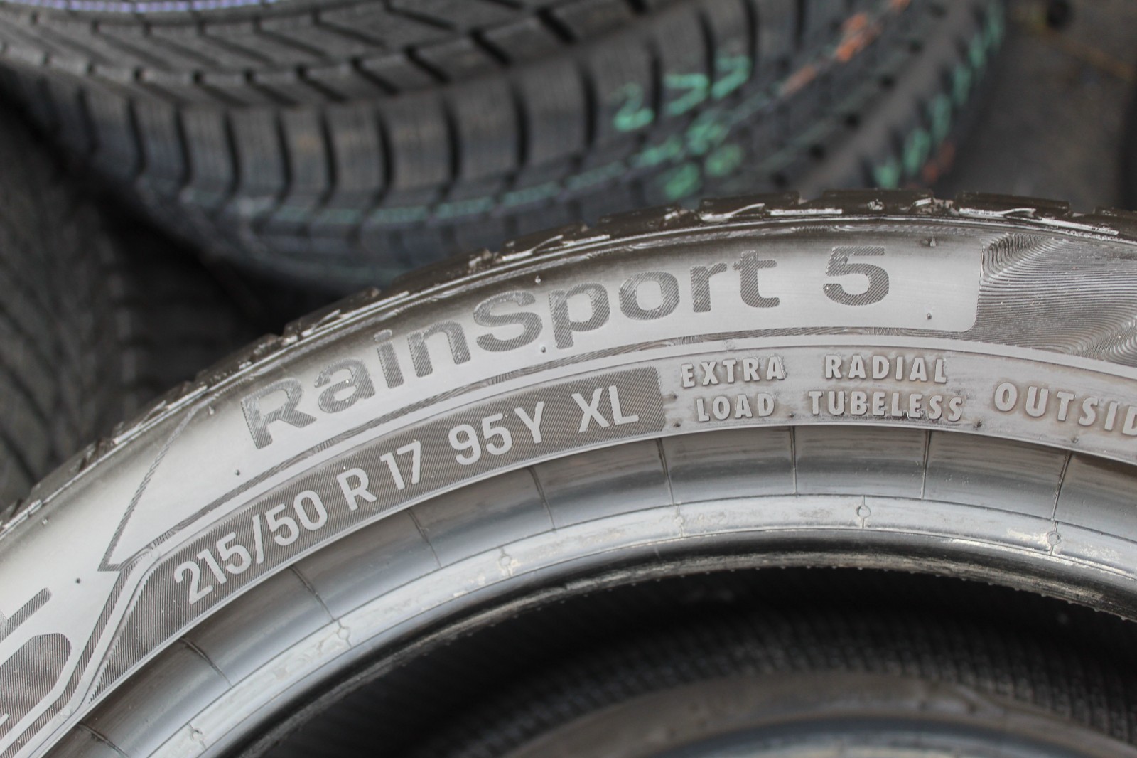 215 50 17 Uniroyal, Rainsport 5, XL, 95Y, x2 A Pair 6.6mm (F1_tyres) L3930
