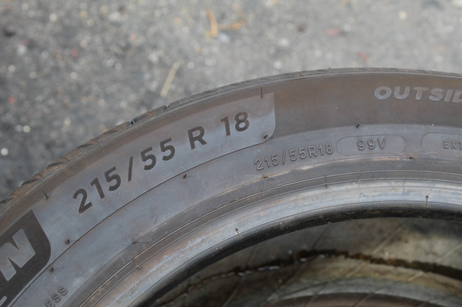 215 55 19 Michelin, Primacy 4, XL VOL 99Y, x1 Single Tyre 7.2mm (F1_tyres) L3627