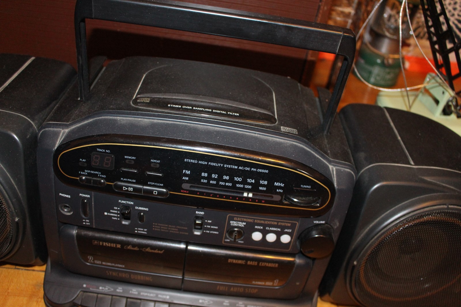 Vintage FISHER Boom Box PH-5500 Boombox High-Fidelity AM/FM/DUAL CASSETTE Radio