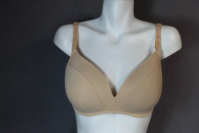LIVELY Wireless Lined J-hook on back Plunge Bra size 34C
