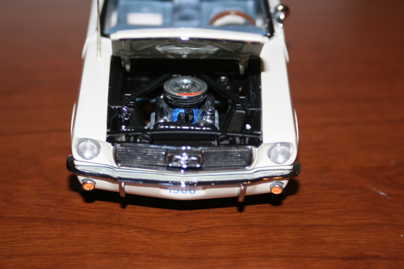The danbury mint 1966 Ford Mustang Convertible White in Box.