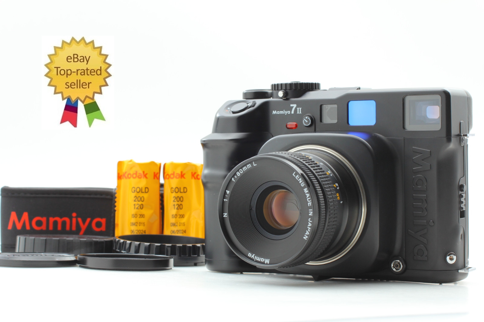 Lens CLA'd [N.MINT] Mamiya 7II 7 II Black MF Film Camera N