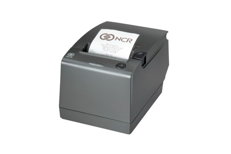 Qty 25 Ncr 7198 Thermal Receipt Printers, Serial/usb Connection W/power Supplies