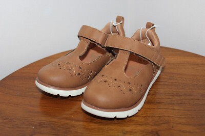 STRIDE RITE 360 LACEY TODDLER GIRLS MARY JANE SHOES TAN BROWN SIZE 8M, 10M & 11M