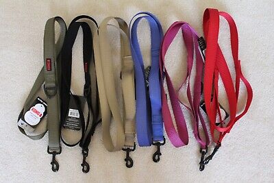 KONG Dog Traffic leash 6ft Ultra Durable 1.25 In Wide Accessory Ring NEW 6 COLOR