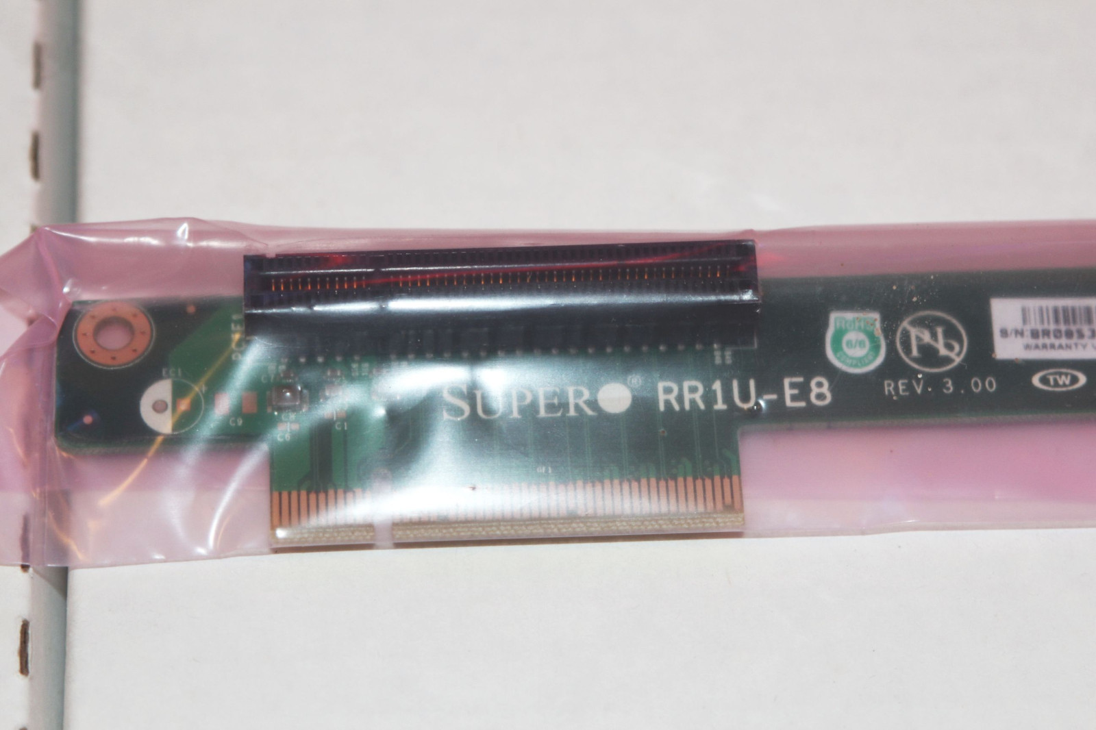 New w/Box Riser Card Supermicro CSC-RR1U-E8 1U LHS PCI-Express x8 Server Rev 3.0