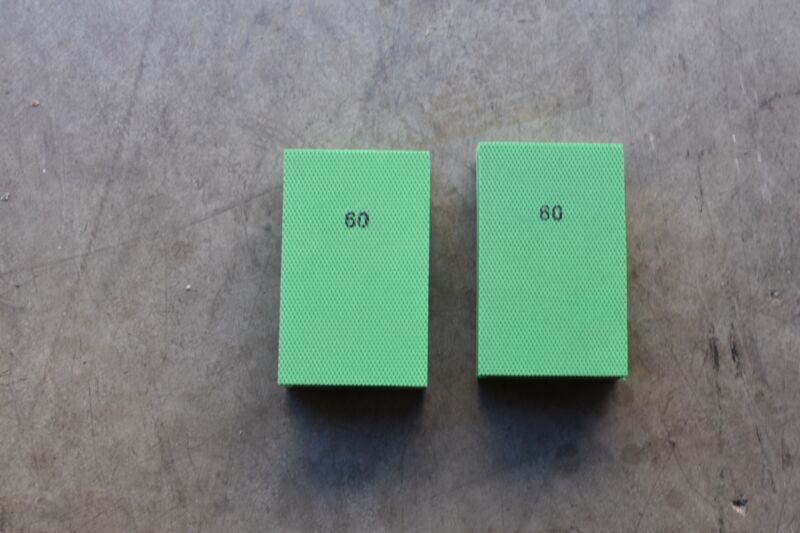 2 Pc 3m 60x Grit Green Flexible Diamond Hand Pad