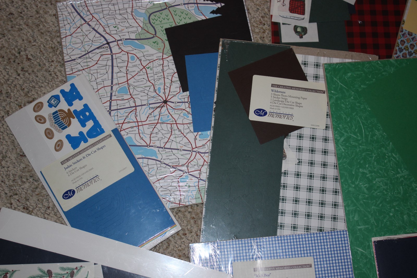 CREATIVE MEMORIES Large Lot Scrapbooking Supplies stickers, stencils protectors