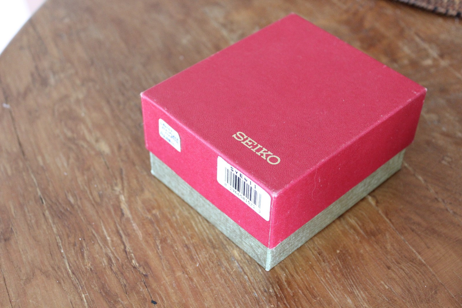 Vintage Red Seiko Watch Box Hard Plastic Case & Box Only Empty NO WATCH!!!