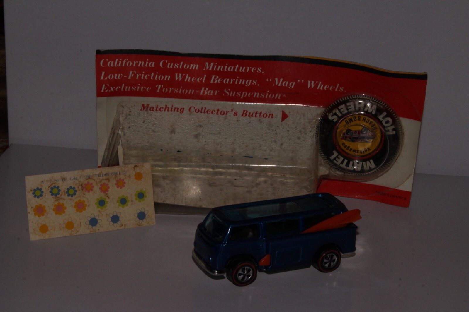 ホットウィール フォルクスワーゲン ビーチボム 1969 香港製