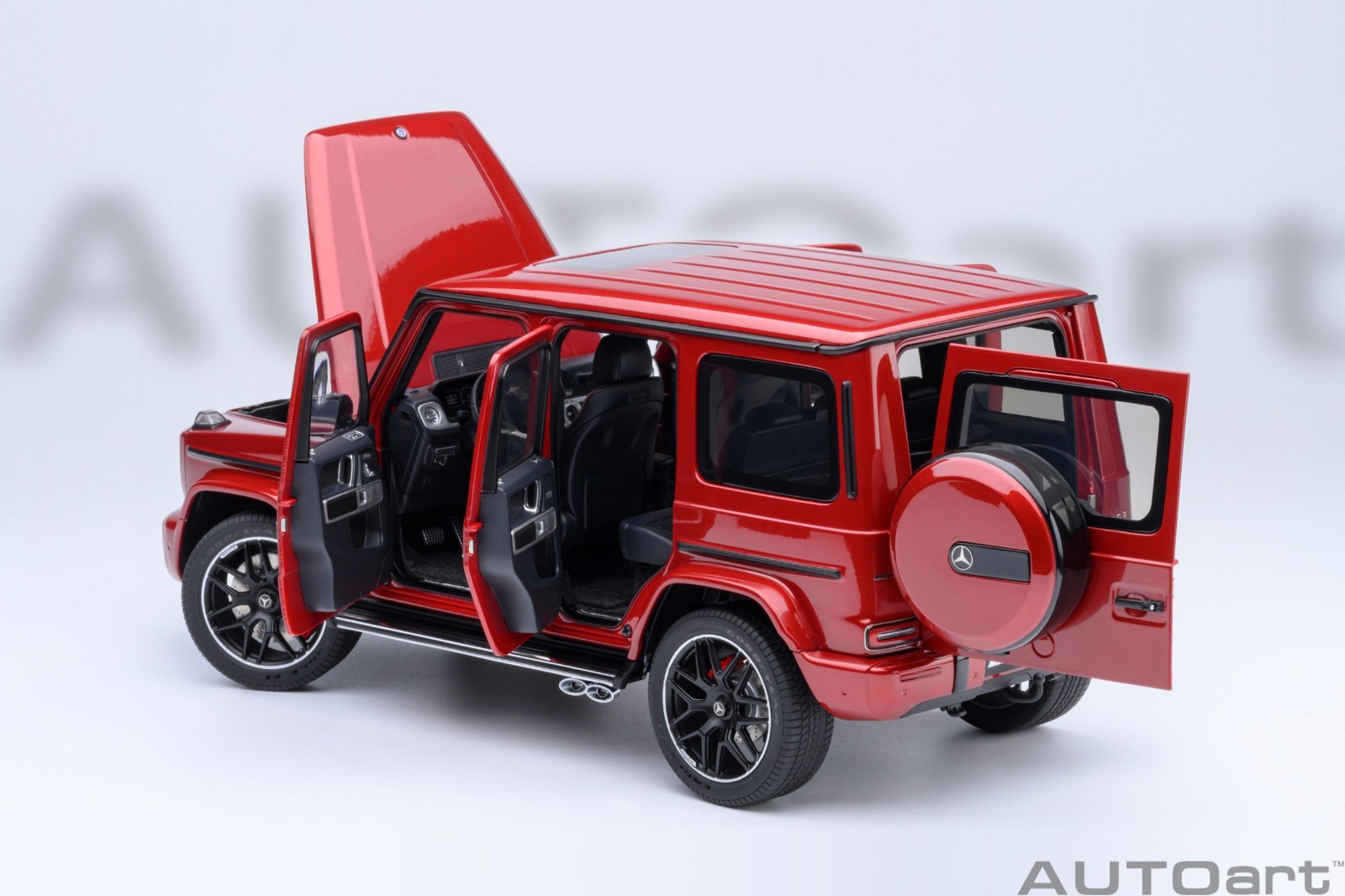 1/18 Mercedes-Benz AMG G63 Cardinal Red 2019 Model Car By AUTOart