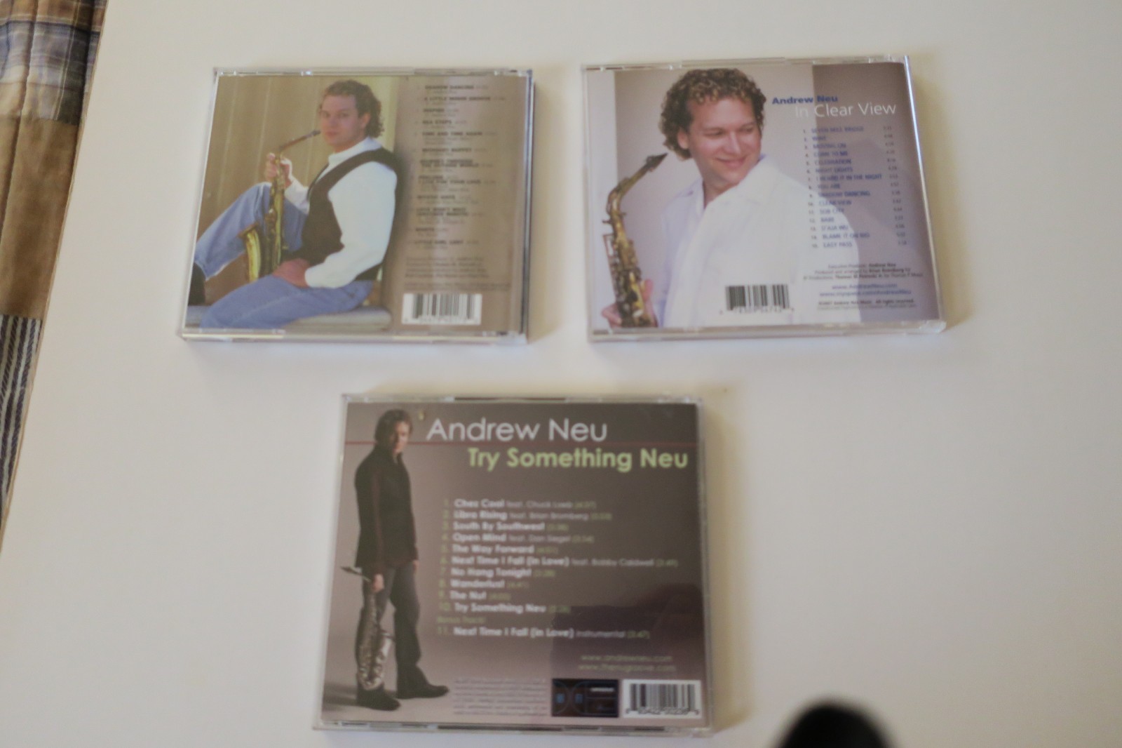 Three Andrew Neu  Autograph CD  Plus Great Jazz Music