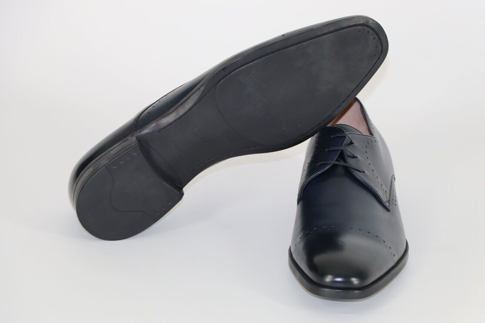 Pre-owned Hugo Boss Derbys, Mod. Kensington_derb_w21c, Size 45 / Us 12 / Uk 11, Dark Blue