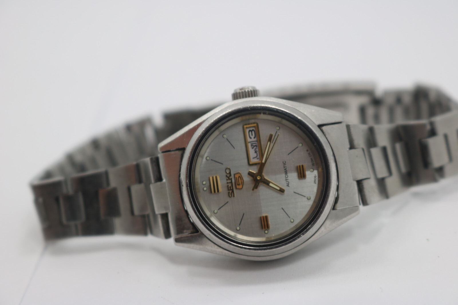 Seiko 5 Automatic 2906-0610 Silver Dial Vintage Women's