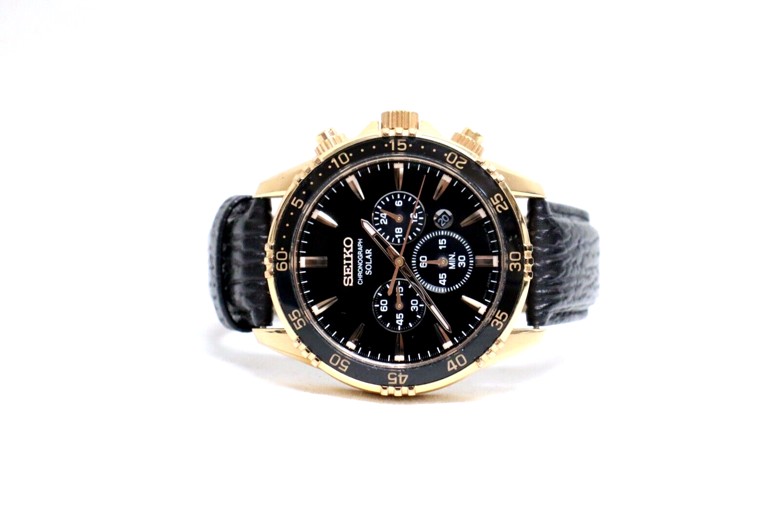 Seiko V175-0DH0 Chronograph Stainless Steel Date Solar Watch Seiko V175-0DH0 Chronograph Stainless Steel Date Solar Watch
