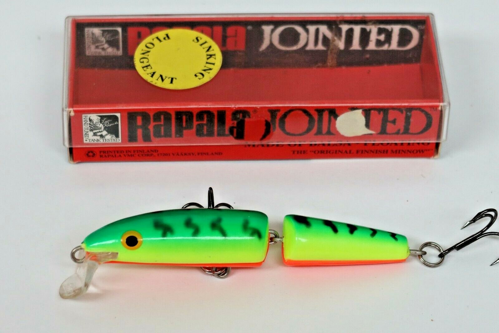Rapala CDJ 9 Sinking Countdown Jointed FT Fire Tiger Rare Rapala CDJ 9 Sinking Countdown Jointed FT Fire Tiger Rare