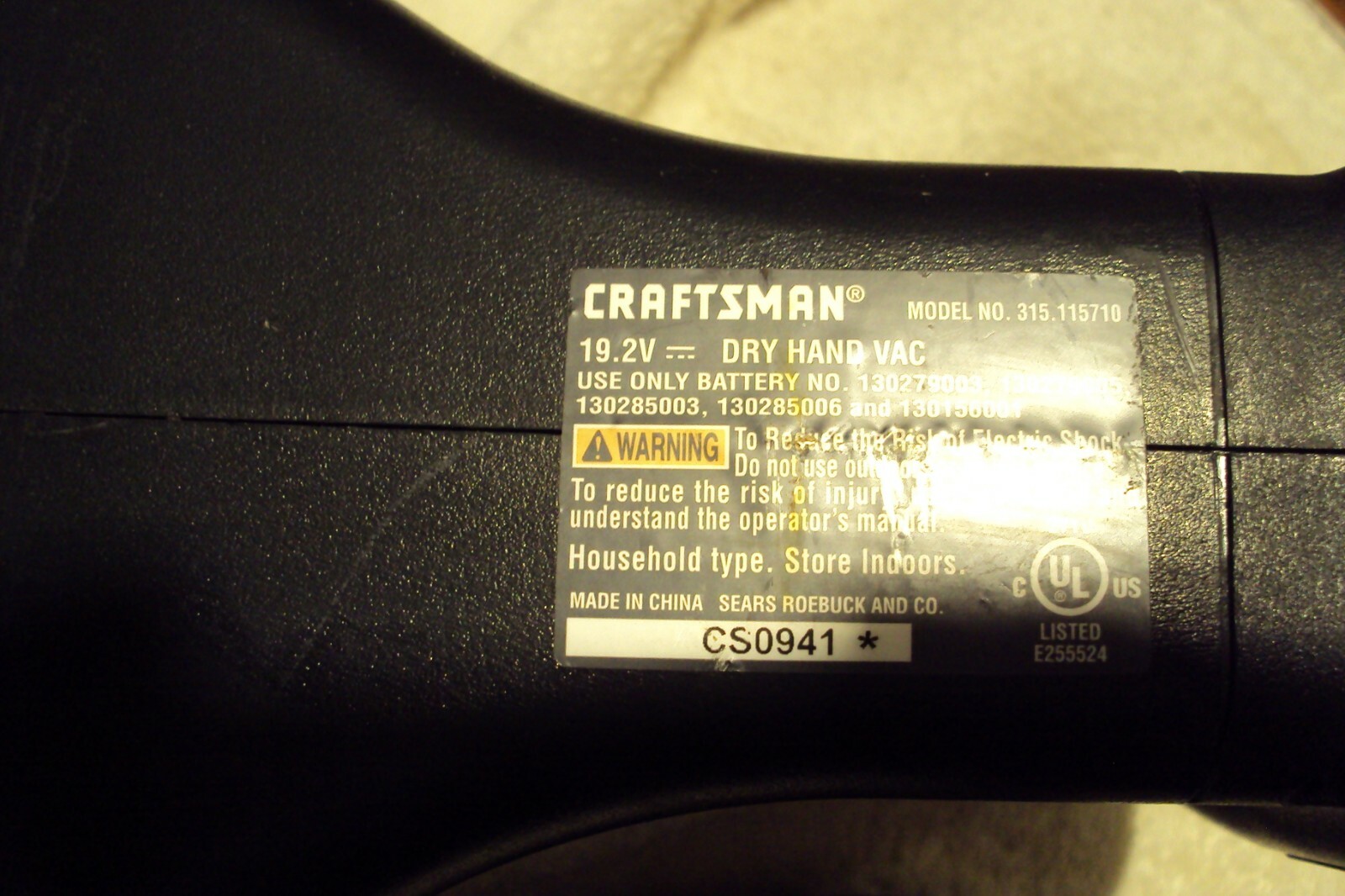 craftsman 19.2 Vacuum ,right angle drill craftsmen