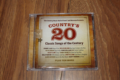 Country's 20 Classic Songs of the Century - Johnny Cash Hank Williams (CD, 2008)